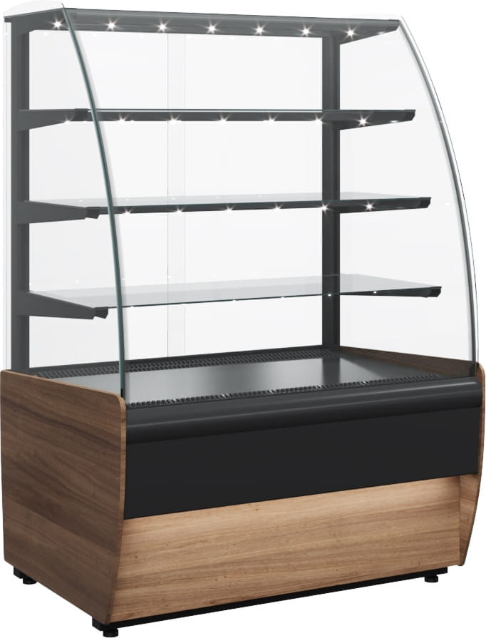 Кондитерская витрина CARBOMA ВХСв‑0,9д FLANDRIA LIGHT (K70 VM 0,9‑1) 