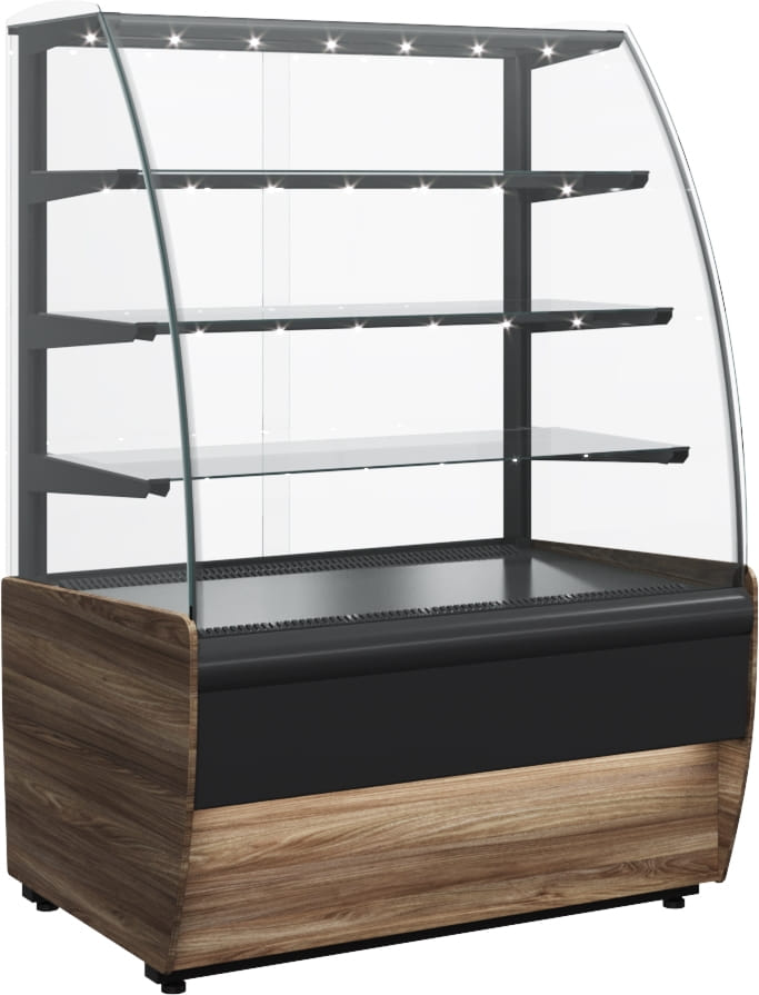 Кондитерская витрина CARBOMA ВХСв‑0,9д FLANDRIA LIGHT (K70 VM 0,9‑1) 