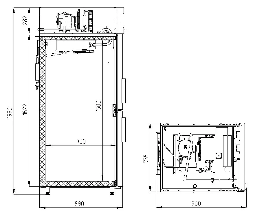 Морозильный шкаф Smart Door Polair CB107hd-S 