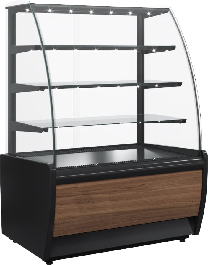 Кондитерская витрина CARBOMA ВХСв‑0,9д FLANDRIA LIGHT (K70 VM 0,9‑1) 