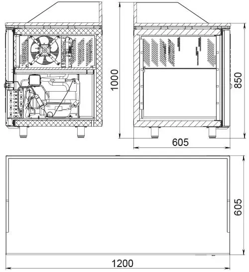 Холодильный стол для пиццы Polair TM2pizza-GC 